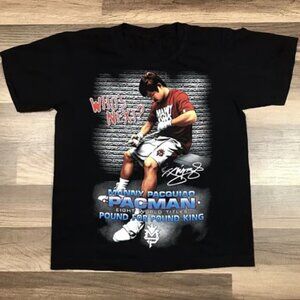 Hot Eagle Y2K Manny Pacquiao Rap Style Boxing T-Shirt – Vintage Sports Tee